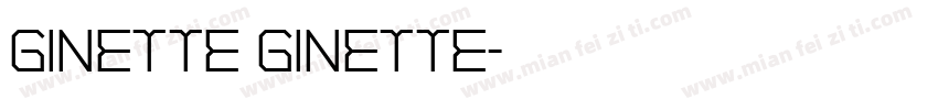 GINETTE GINETTE字体转换